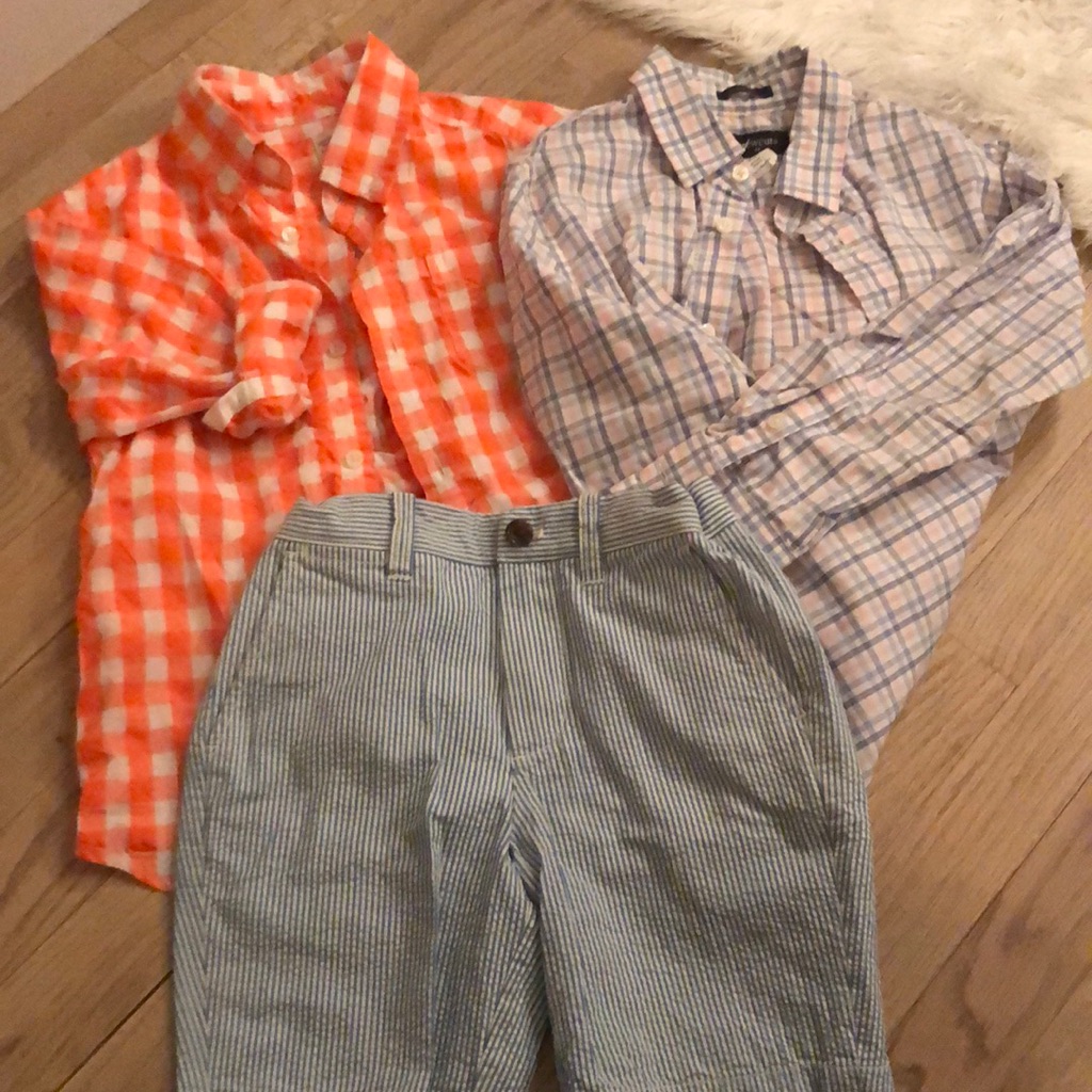 Crewcuts Gorgeous Crisp Bundle Like New Size 6/7 Shirts 6 Shorts